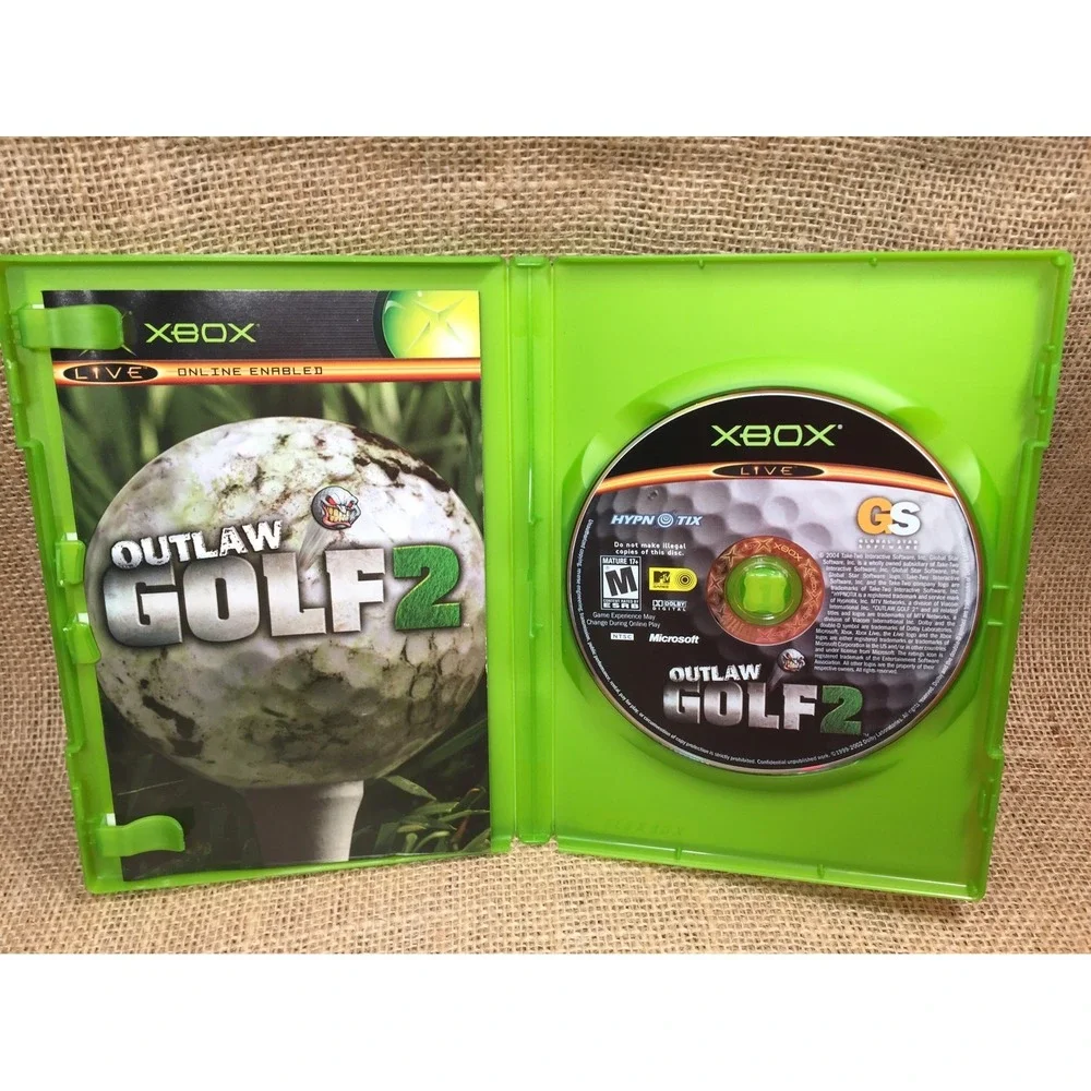 Outlaw Golf 2 Microsoft Xbox Original 2004 Complete CIB Tested Dave Attell M